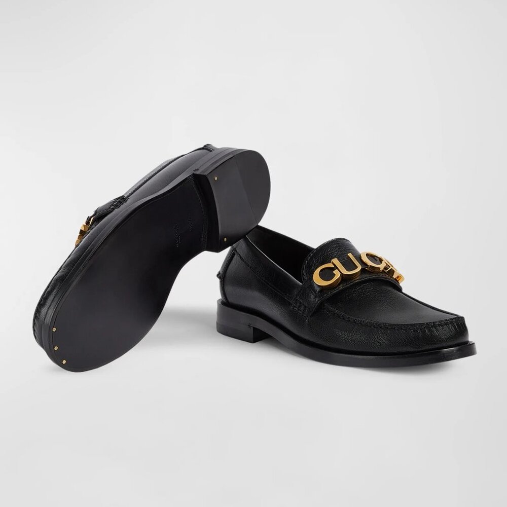 Gucci Cara Leather Logo Loafers ,BRAND NEW ,Never Worn